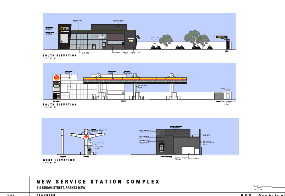 A diagram of a gas station

Description automatically generated