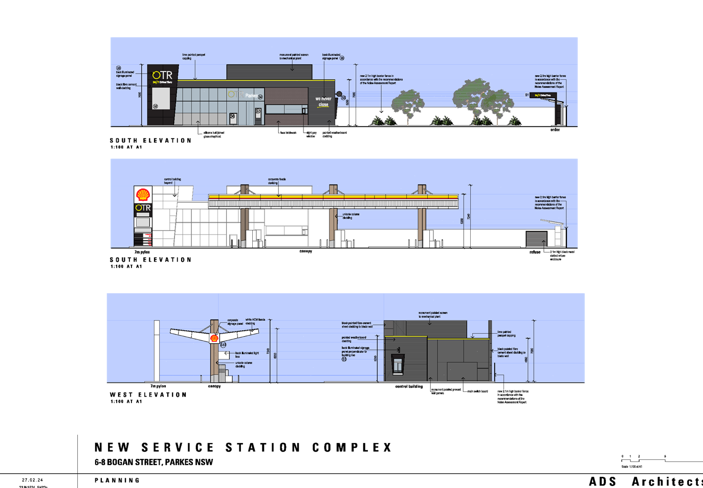 A diagram of a gas station

Description automatically generated